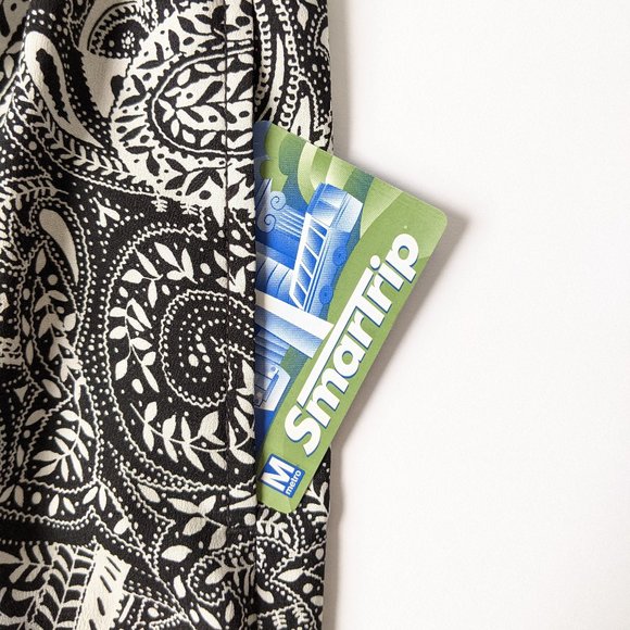 LOFT Shadow Paisley Fluid Pull On Skirt - Picture 4 of 9